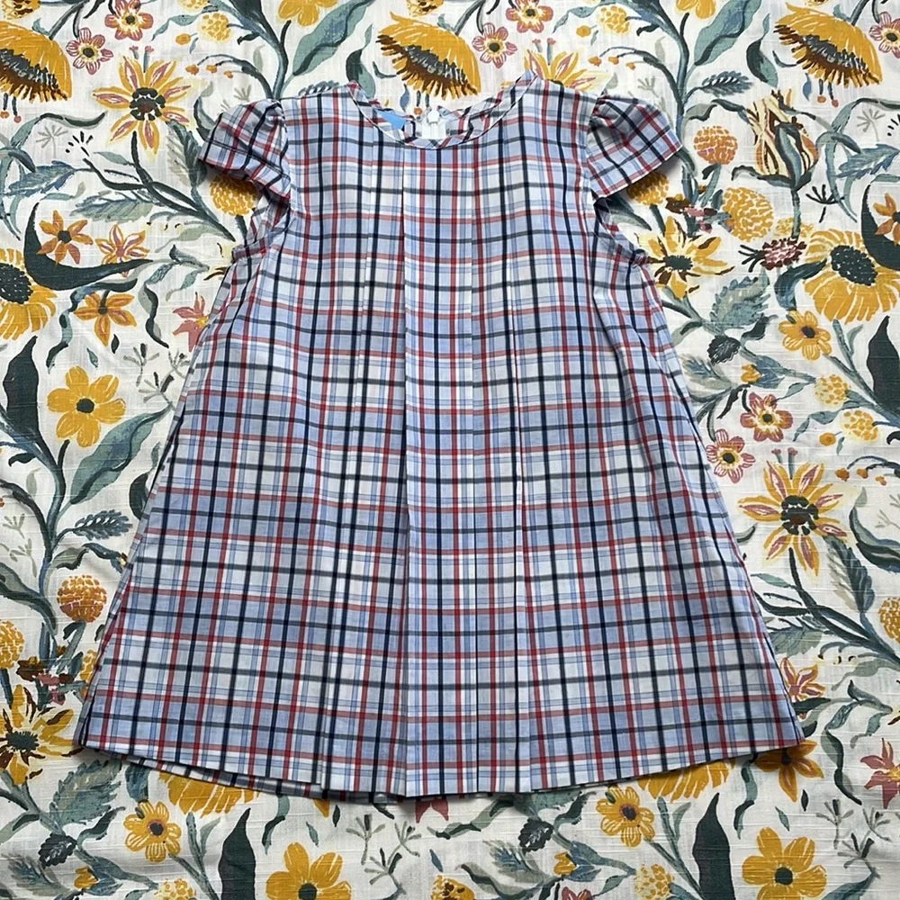 bella bliss Red Bow Plaid Dress